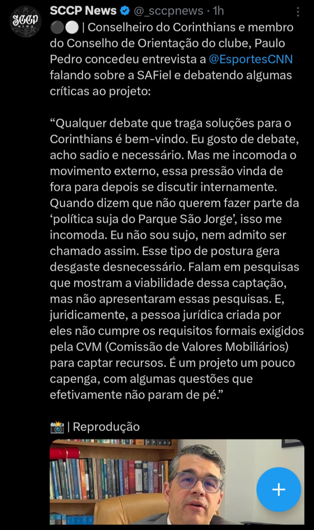 Conselheiro e membro do CORI, (Pedro Paulo) � um deboche com a nossa cara!