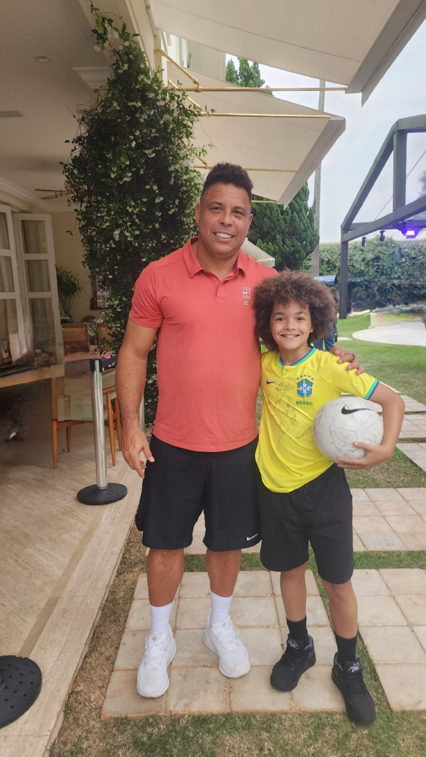 Flora e Ronaldo Fen�meno