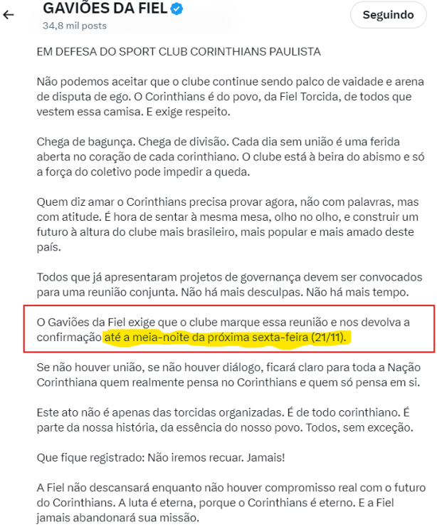 E agora gavi�es?