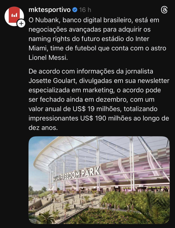 Mercado dando uma �resposta� ao Corinthians