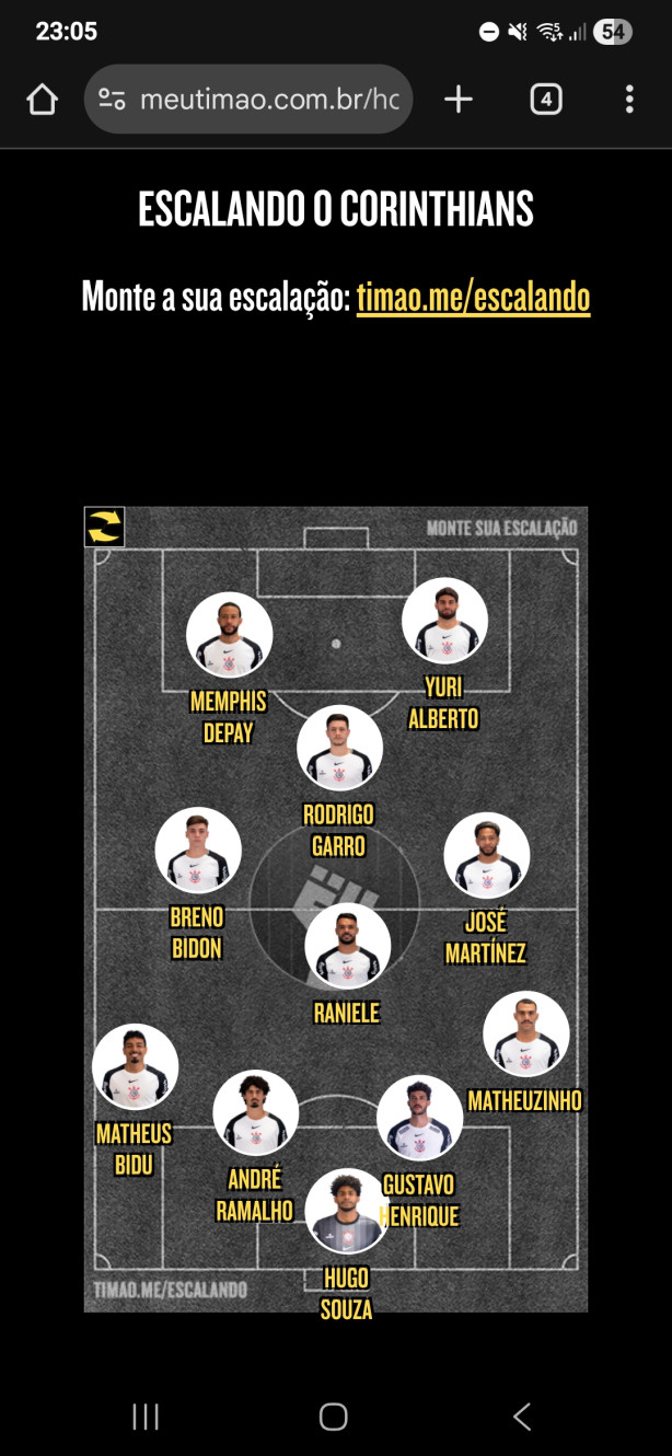 Esse tem que ser o time contra o vasco