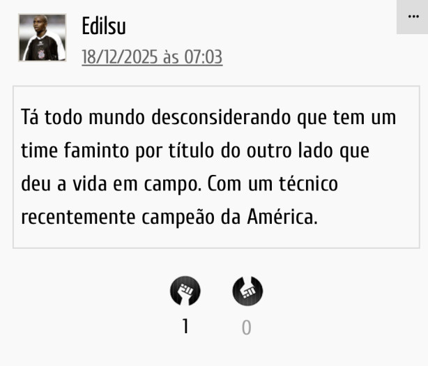 Esse coment�rio me chamou a aten��o e me fez refletir