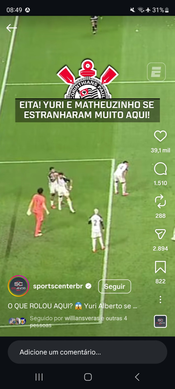 Yuri precisou ser segurado ...