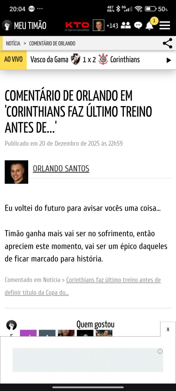 Eu falei