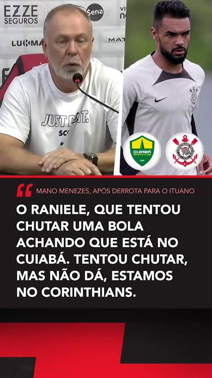 O mano Menezes nunca esteve errado