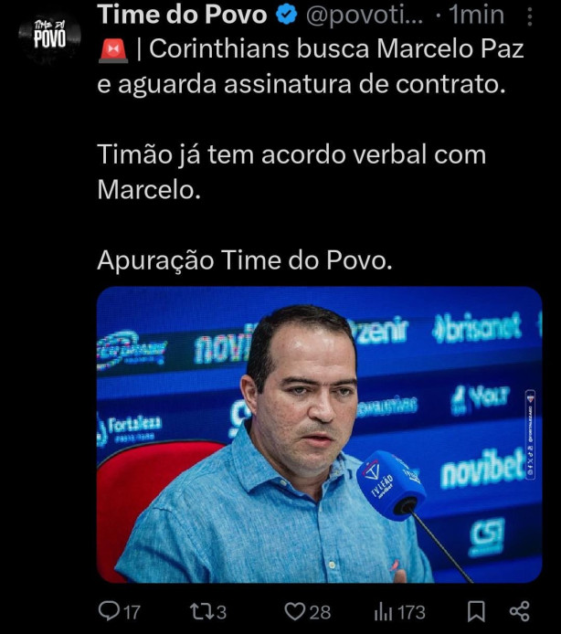 Marcelo Paz - Ser� o novo diretor
