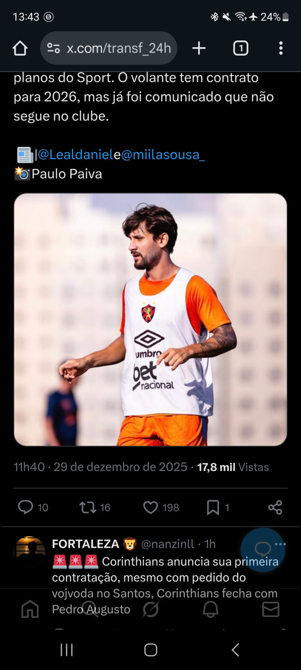 T�o falando que fechou com Corinthians!