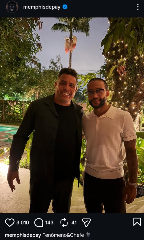 Ronaldo e Memphis 🥶