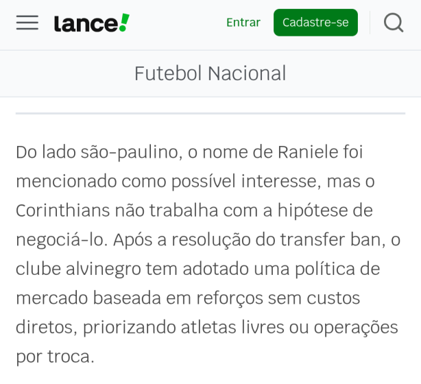 S�o Paulo Quer Fazer Troca