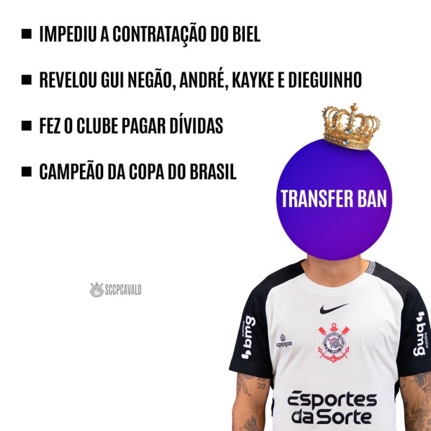 Transfer ban: o gerente que o Corinthians precisava