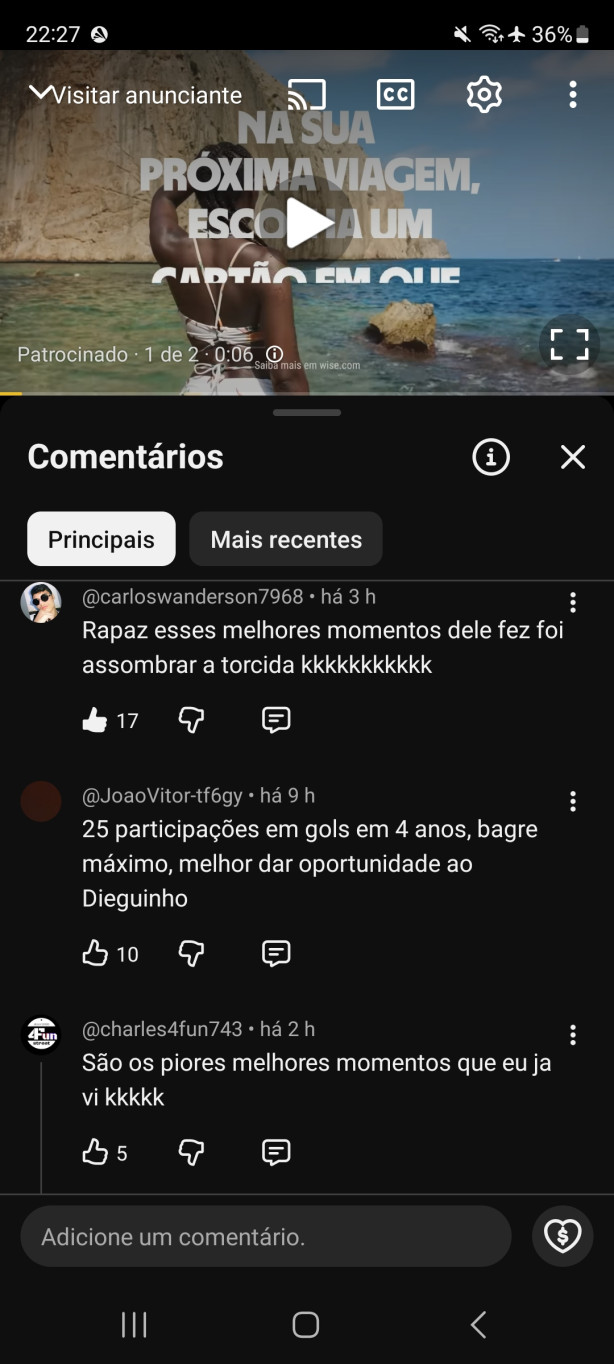 Espero queimar minha l�ngua...