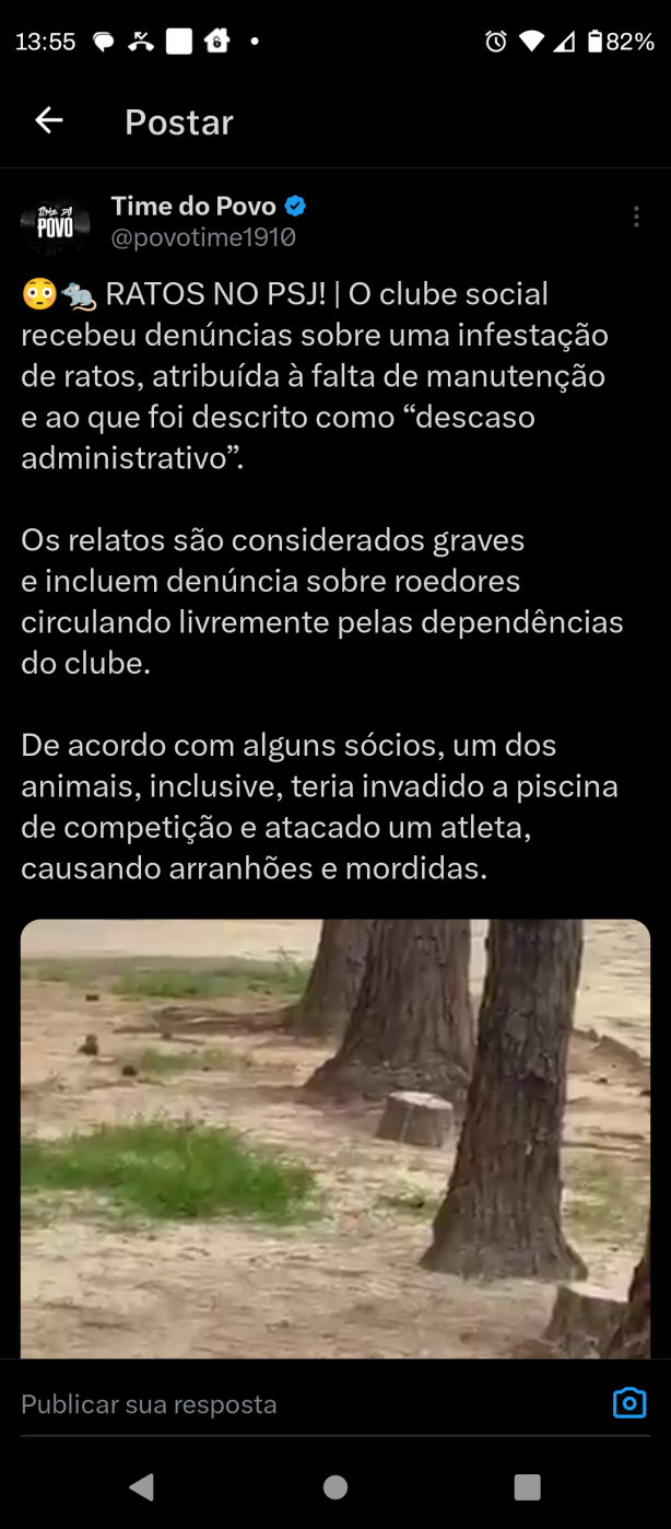 Rato ataca atleta no PSJ