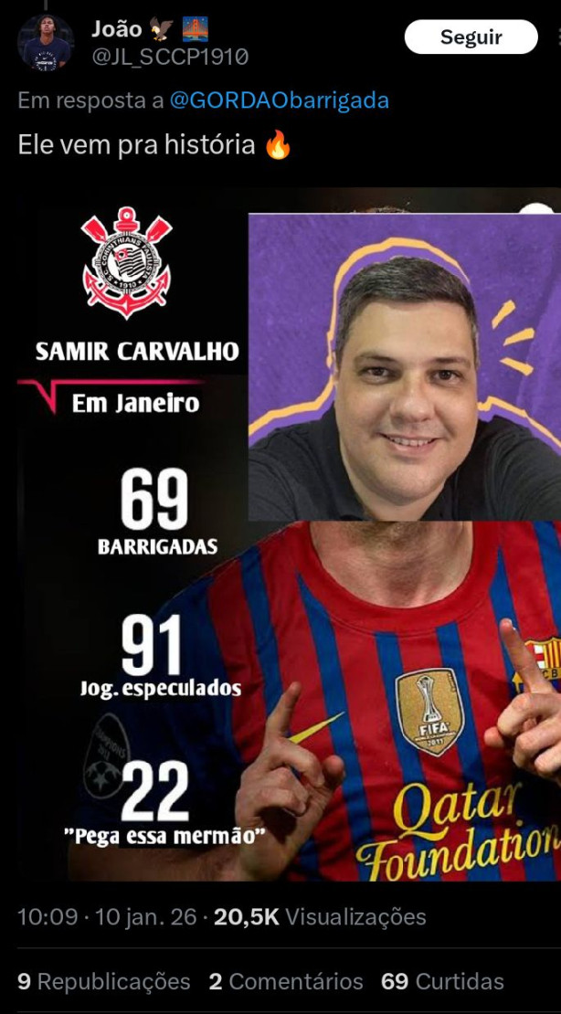 Samir Carvalho essa temporada