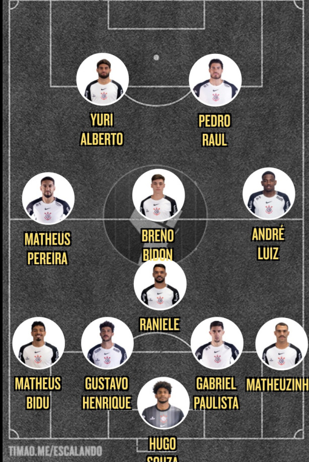 minha escala��o contra o santos