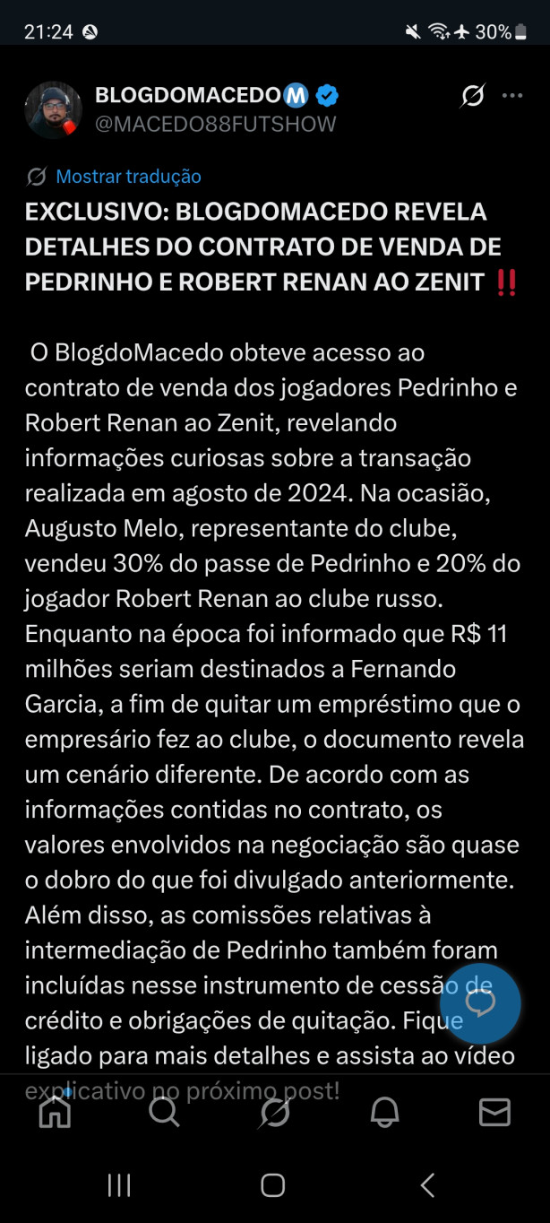Mais uma bomba do dia!