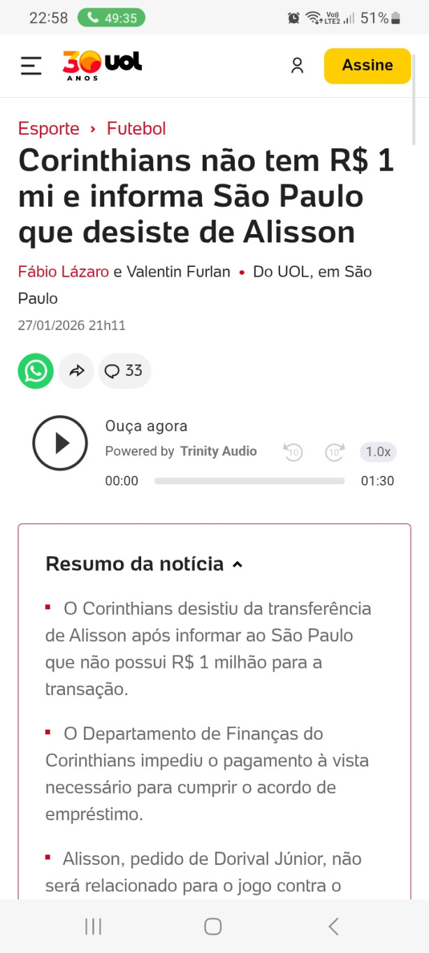 �tima not&iacute;cia!