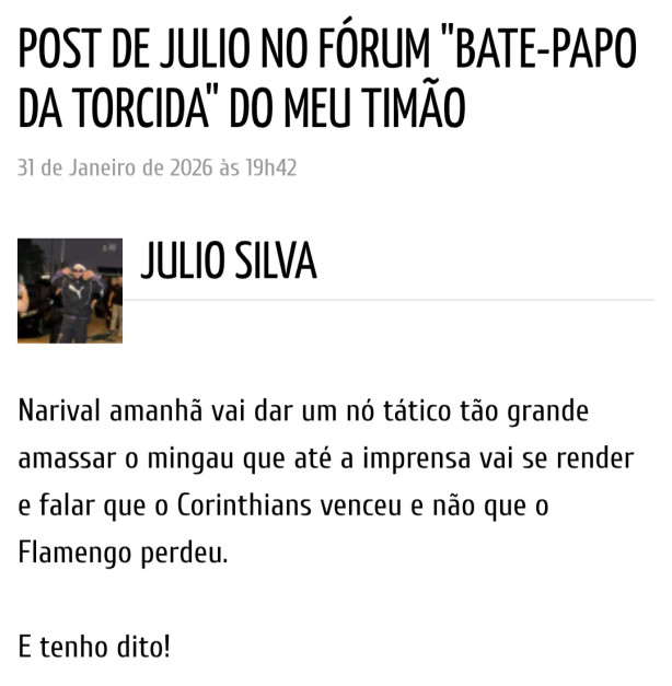 Eu avisei! Narival em mata mata � diferente