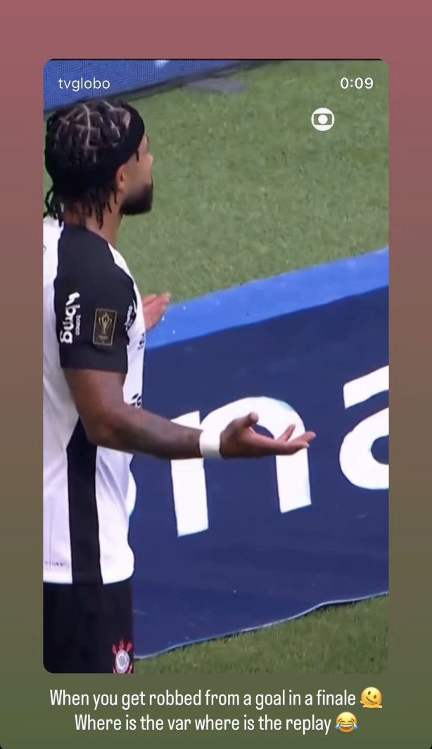 Quando voc� � roubado de um gol na final, onde est� o VAR? Onde est� o replay?