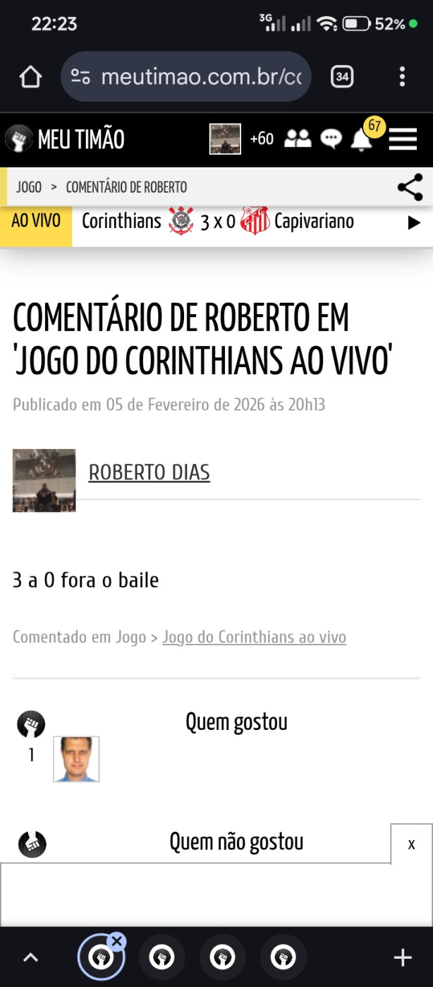 Acertei o placar em! Kkkkk