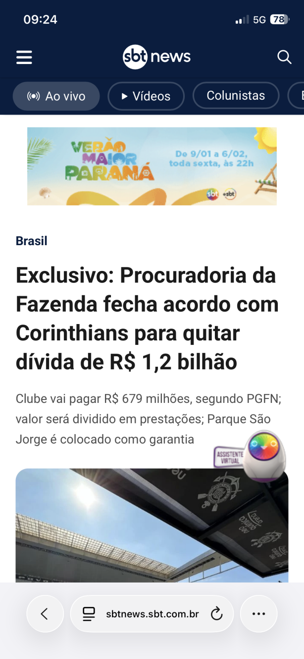 Exclusivo baita not�cia acordo para quita��o de 1,2bi de d�vidas