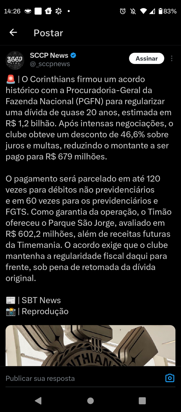 Jogada de mestre do Corinthians