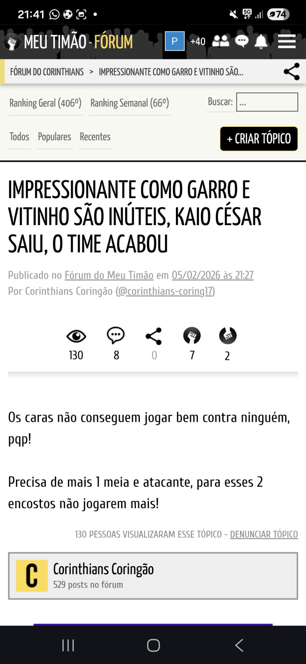 Olha esse tipo de t�pico.
