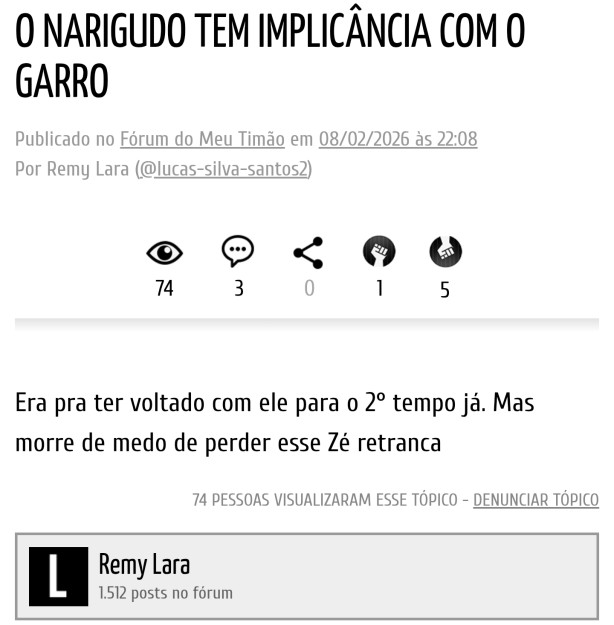 U�, mas j� mudou de opini�o?