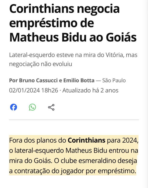 Bidu fora dos planos. Uma reviravolta de cinema.