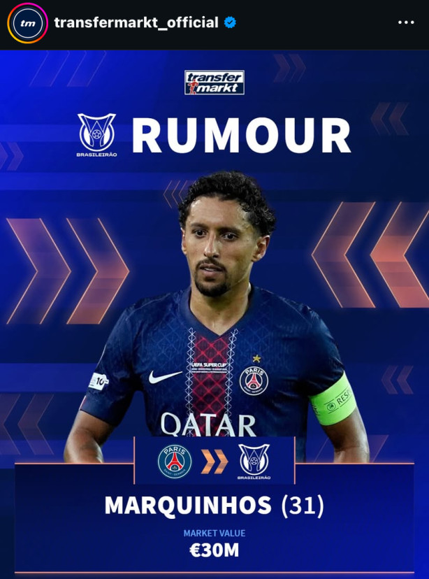 Zagueiro Marquinhos voltando?