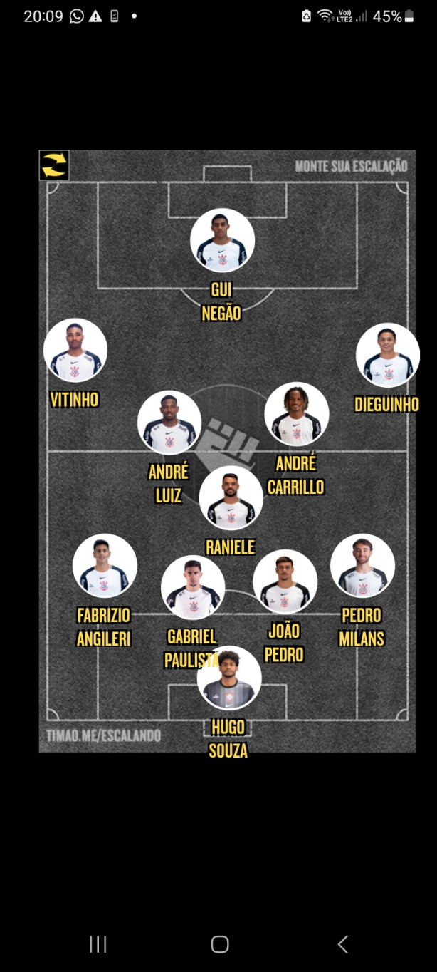Time misto contra o Cruzeiro