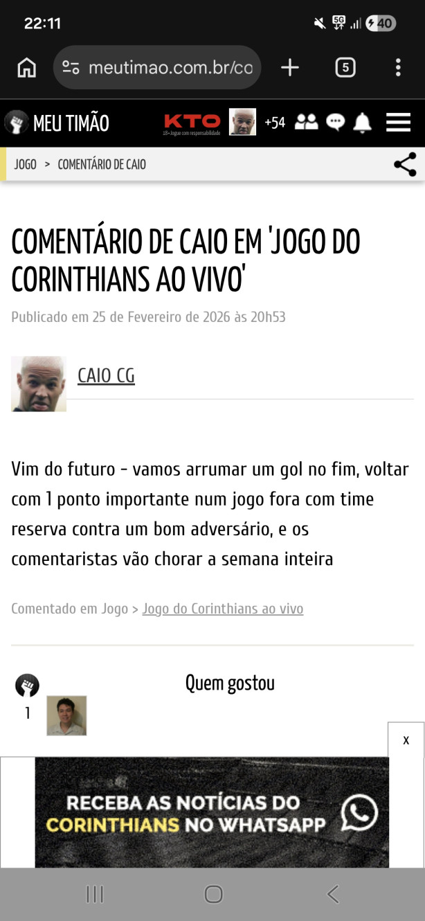 Faltou o print