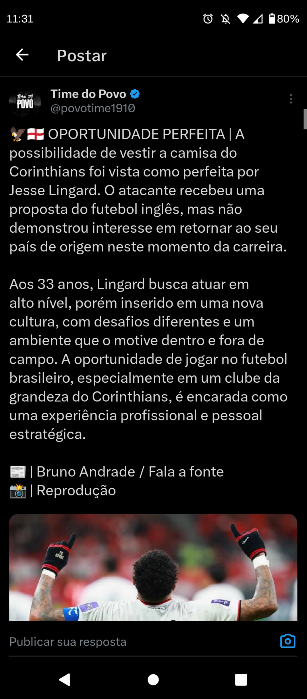 Lingard recusou proposta do futebol ingl�s