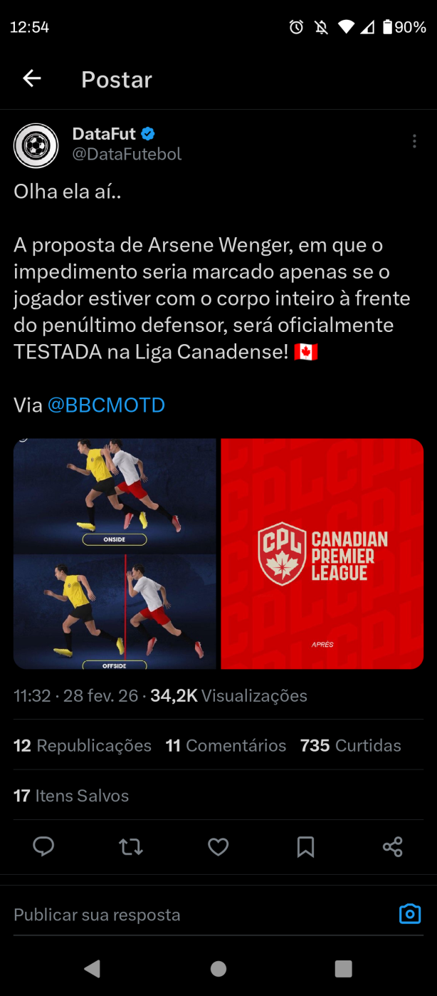 Nova regra do impedimento ser� testada no Canad�