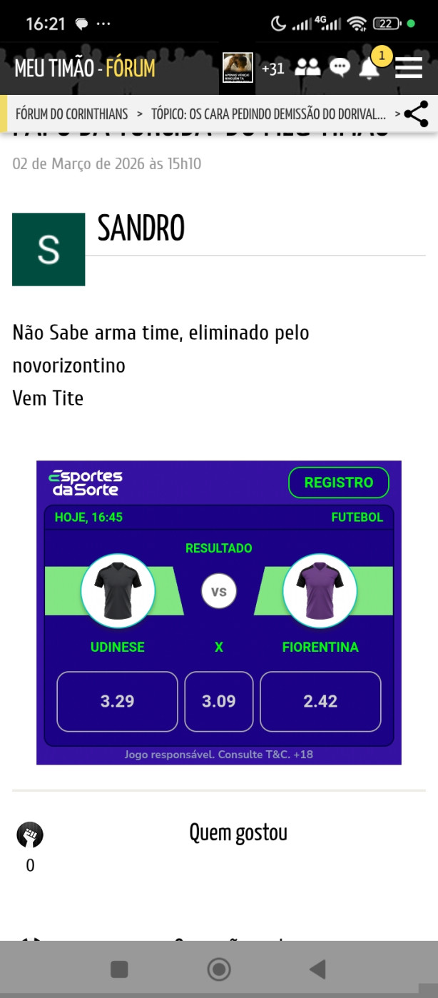 Voc� ver o quanto tem alucinado no f�rum