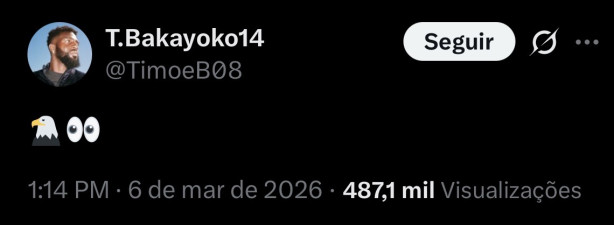 E o Bakayoko, hein? �T� vindo mesmo?�