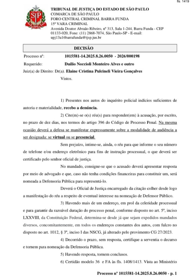 Duilio virou r�u!