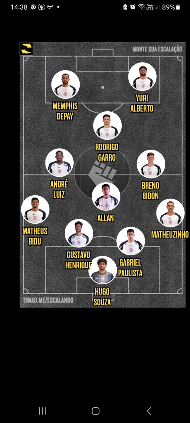 Time contra o Coritiba