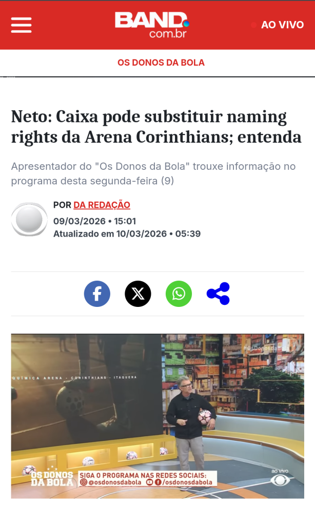 Caixa x Corinthians