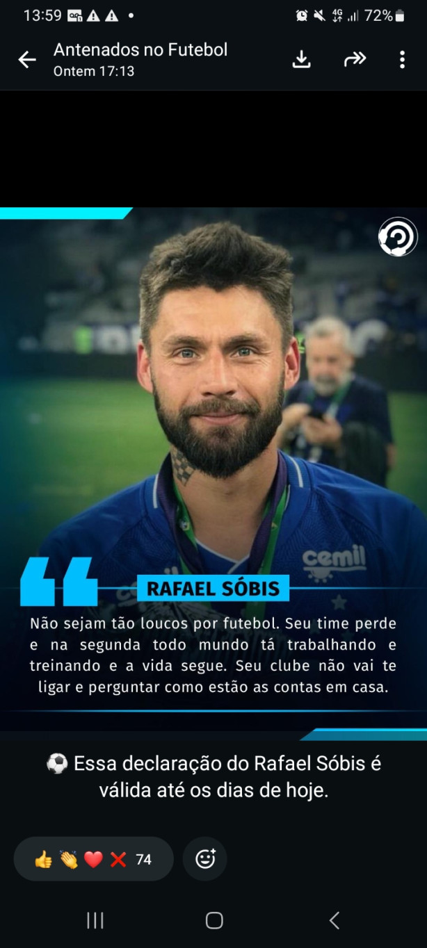 Acho que preciso dar um tempo nessa loucura de futebol