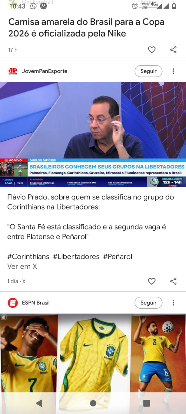 Esse se verme n�o passar, sem falar do Corinthians ele some da m�dia