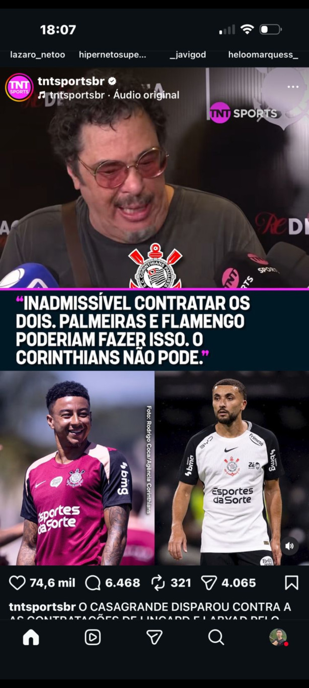 Casagrande est� cert�ssimo!