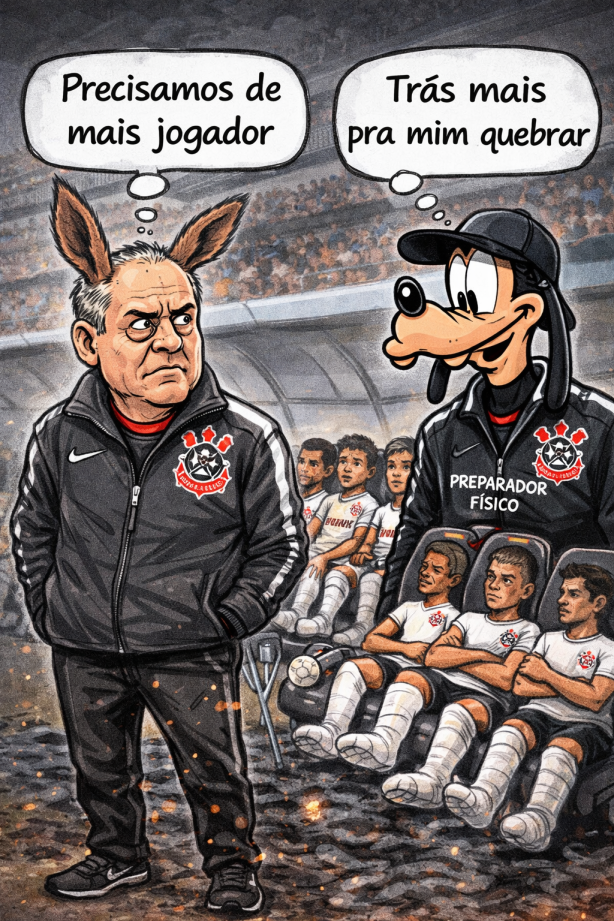Dorival e seu preparador