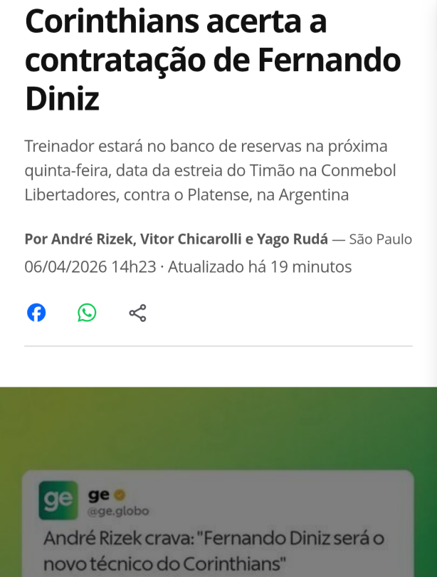 O homi vai vir!