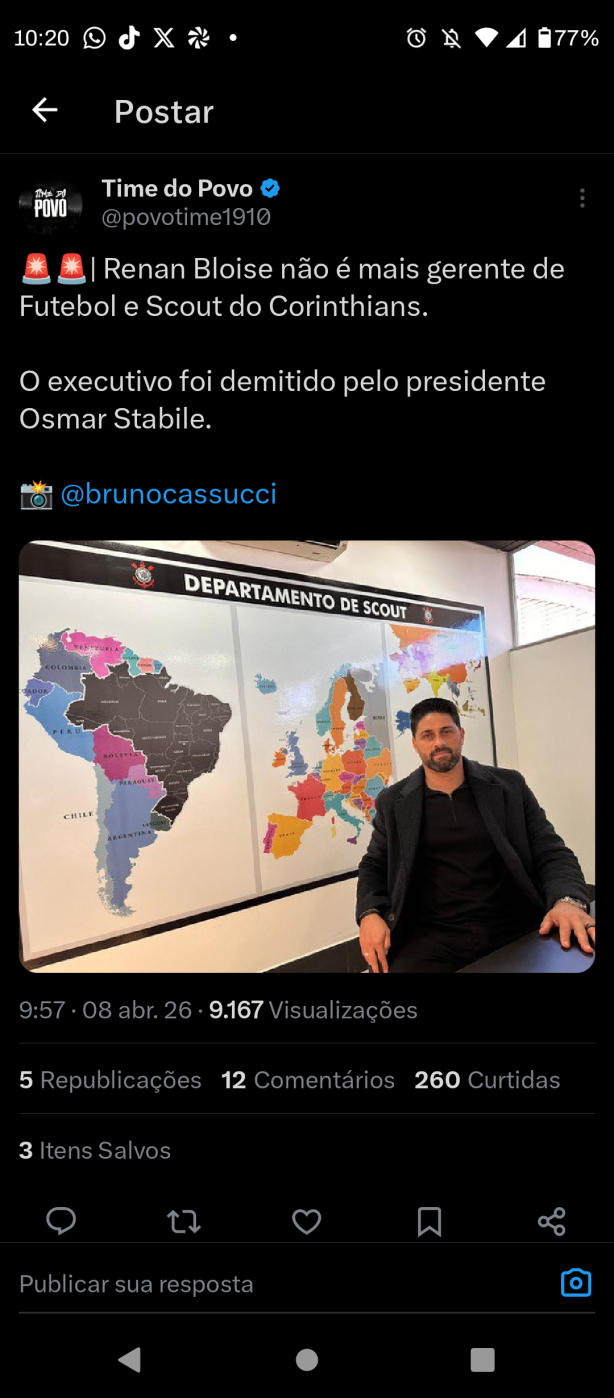 Renan Bloise demitido