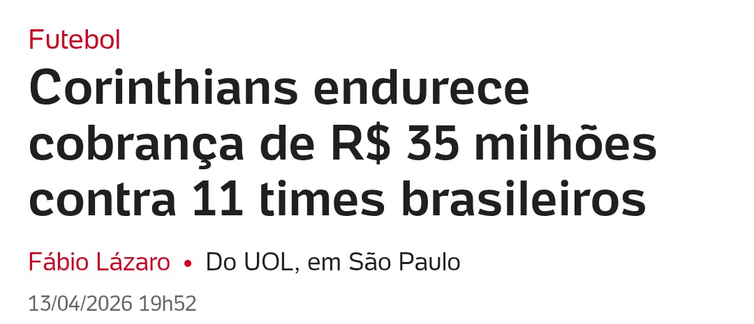 Demorou, Corinthians!