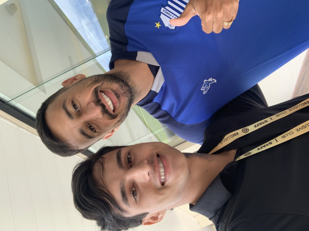Hoje conheci o Camacho ex tim�o