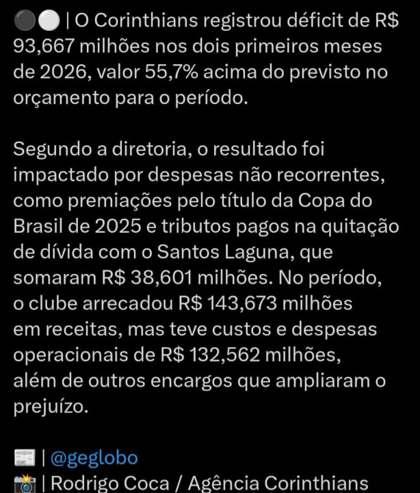 Novos preju�zos