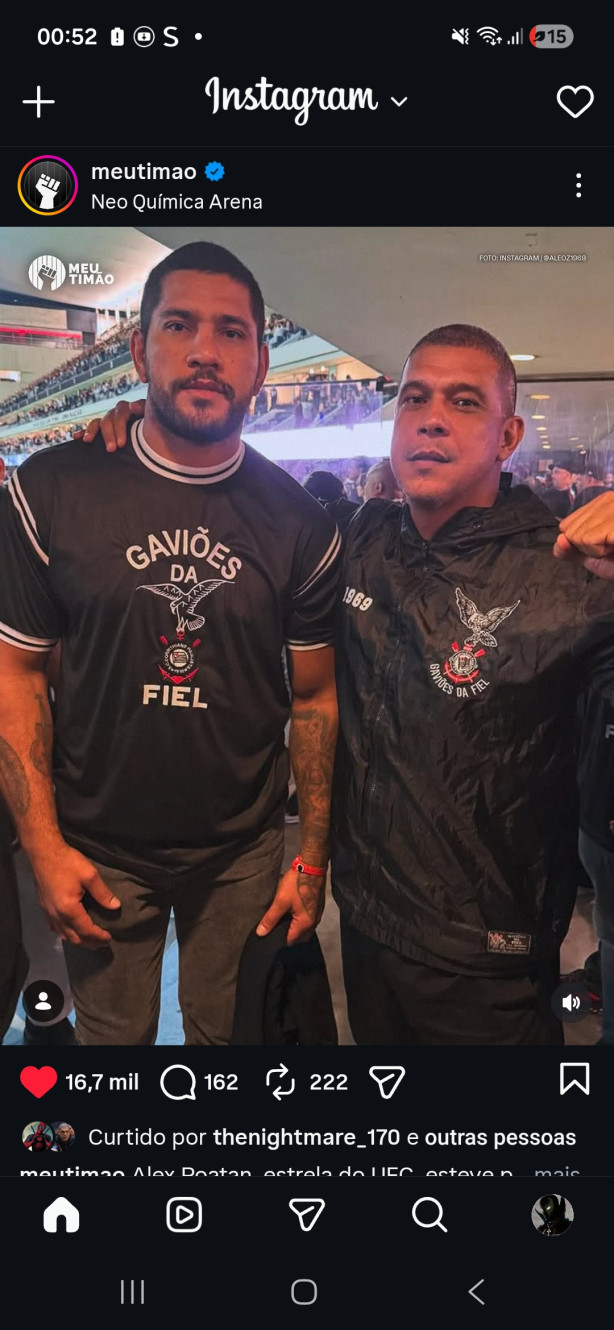 Poatan na Arena hoje