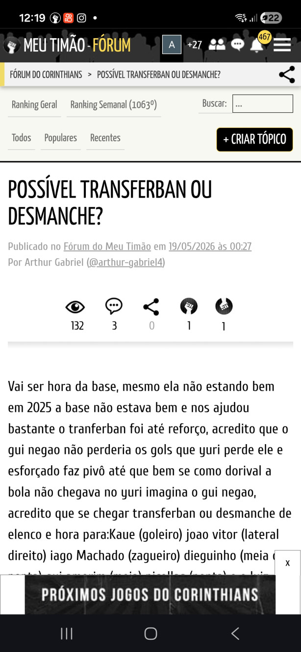 Como eu disse