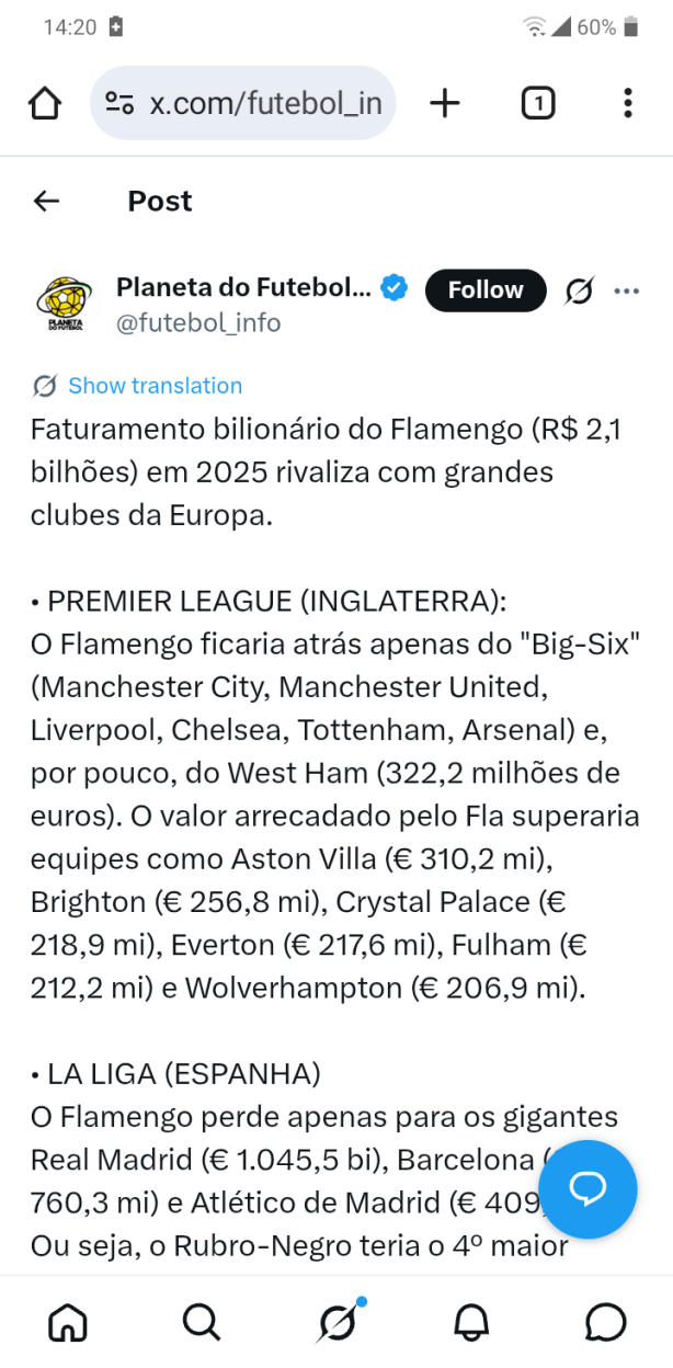 (off) Arrecada��o futebol BR